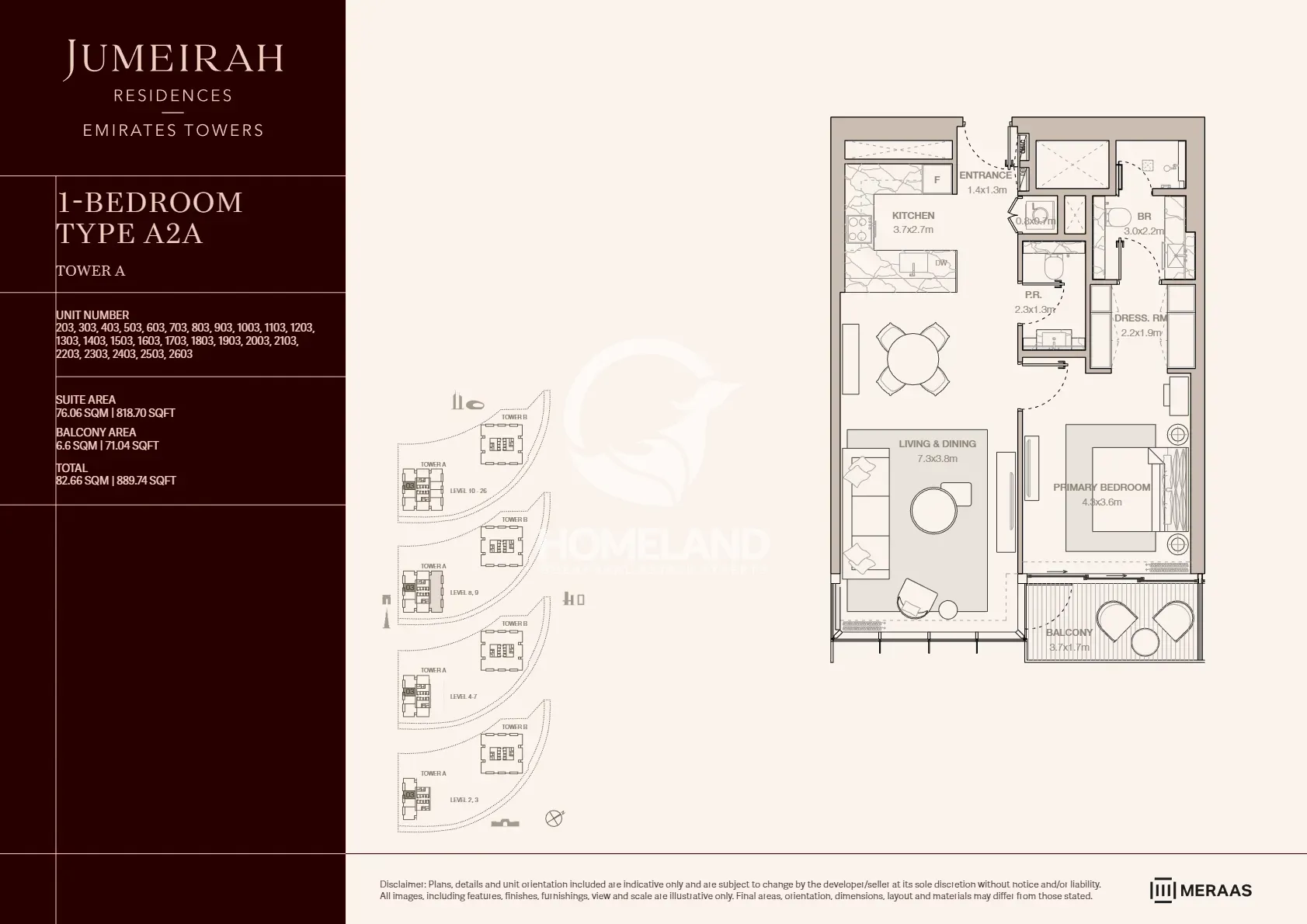 1 BR Type A2A